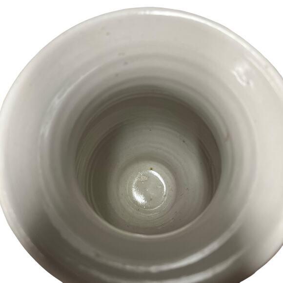 Vase Art Pottery Abstract Floral Stoneware Vintage Volup Handmade Flower Fairy - Picture 3 of 12